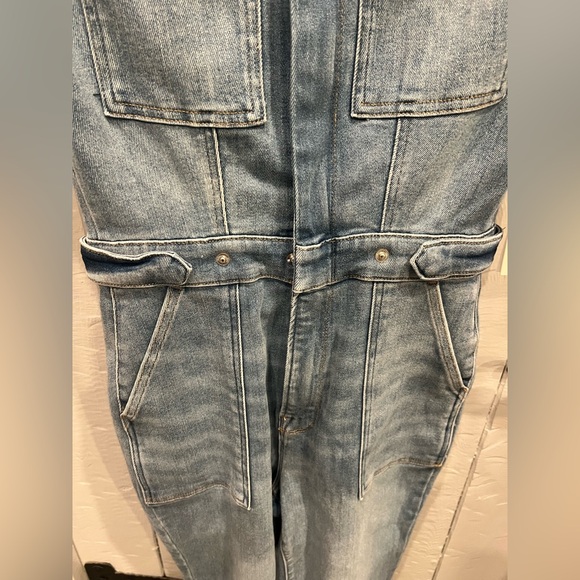 Good American Blue Denim Jumpsuit size M NWT - Picture 4 of 6